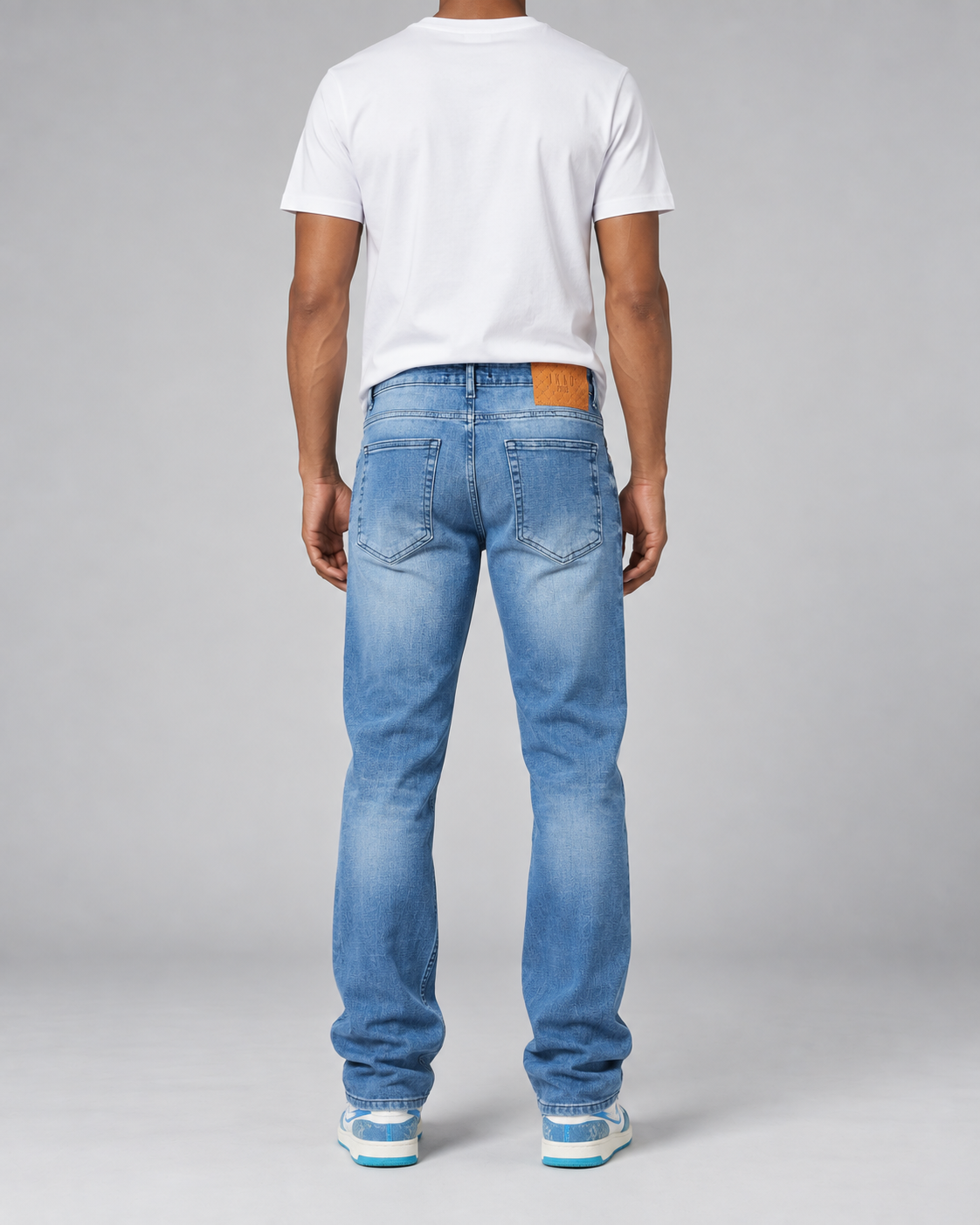 Jean flare light washed