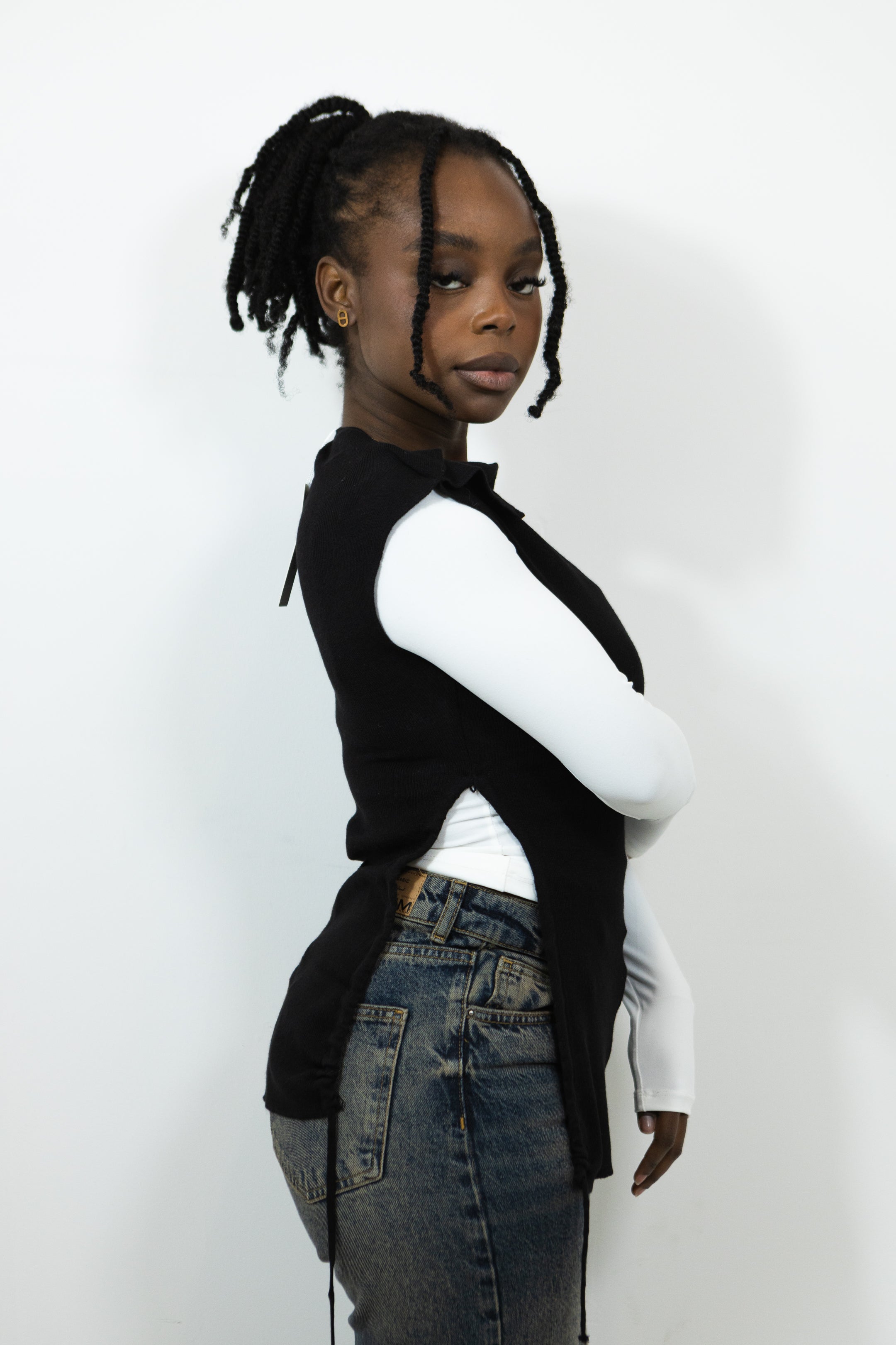 HAUT SANS MANCHE ASYMÉTRIQUE