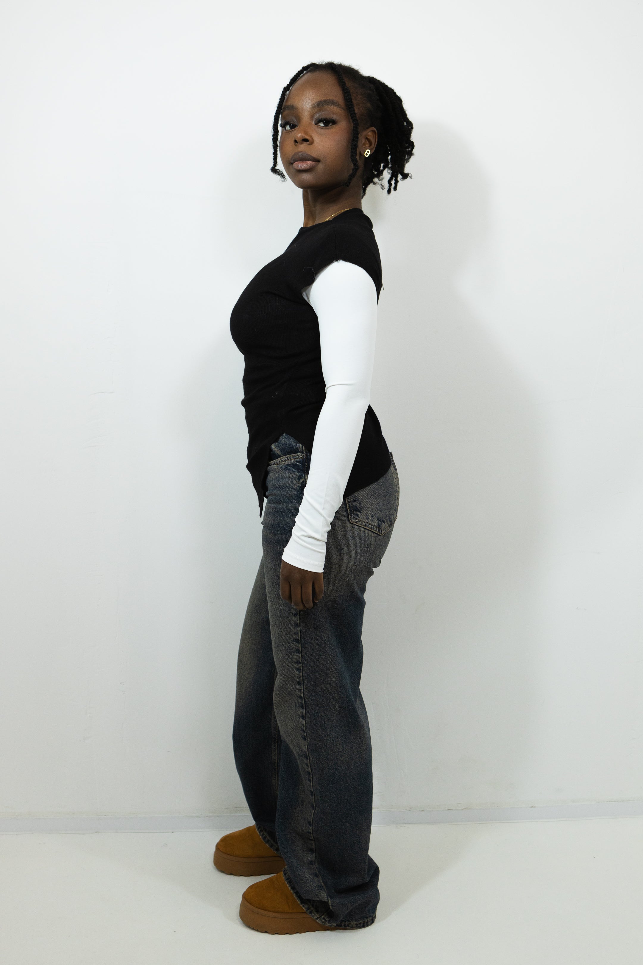 HAUT SANS MANCHE ASYMÉTRIQUE