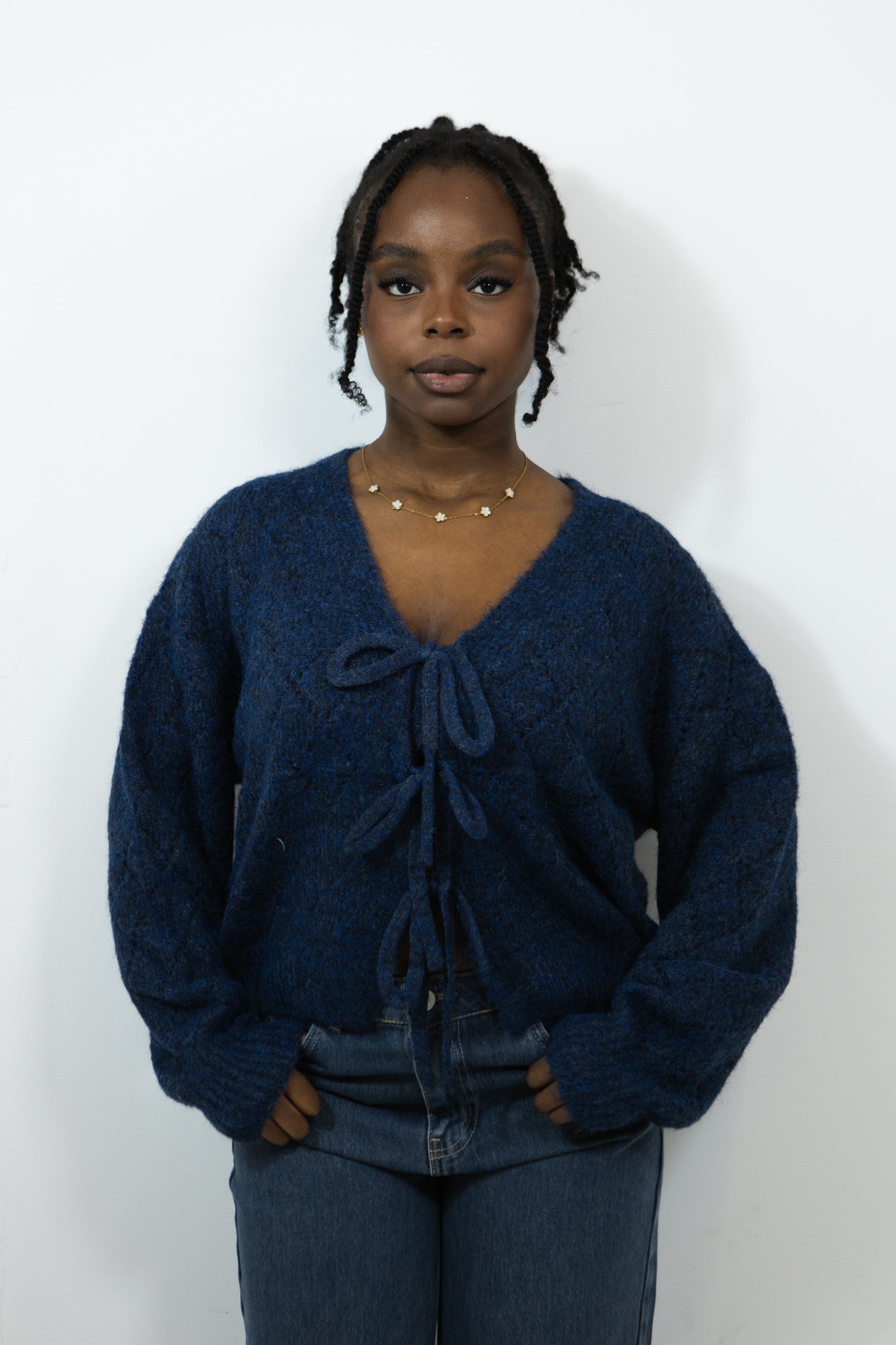 CARDIGAN À NOEUDS