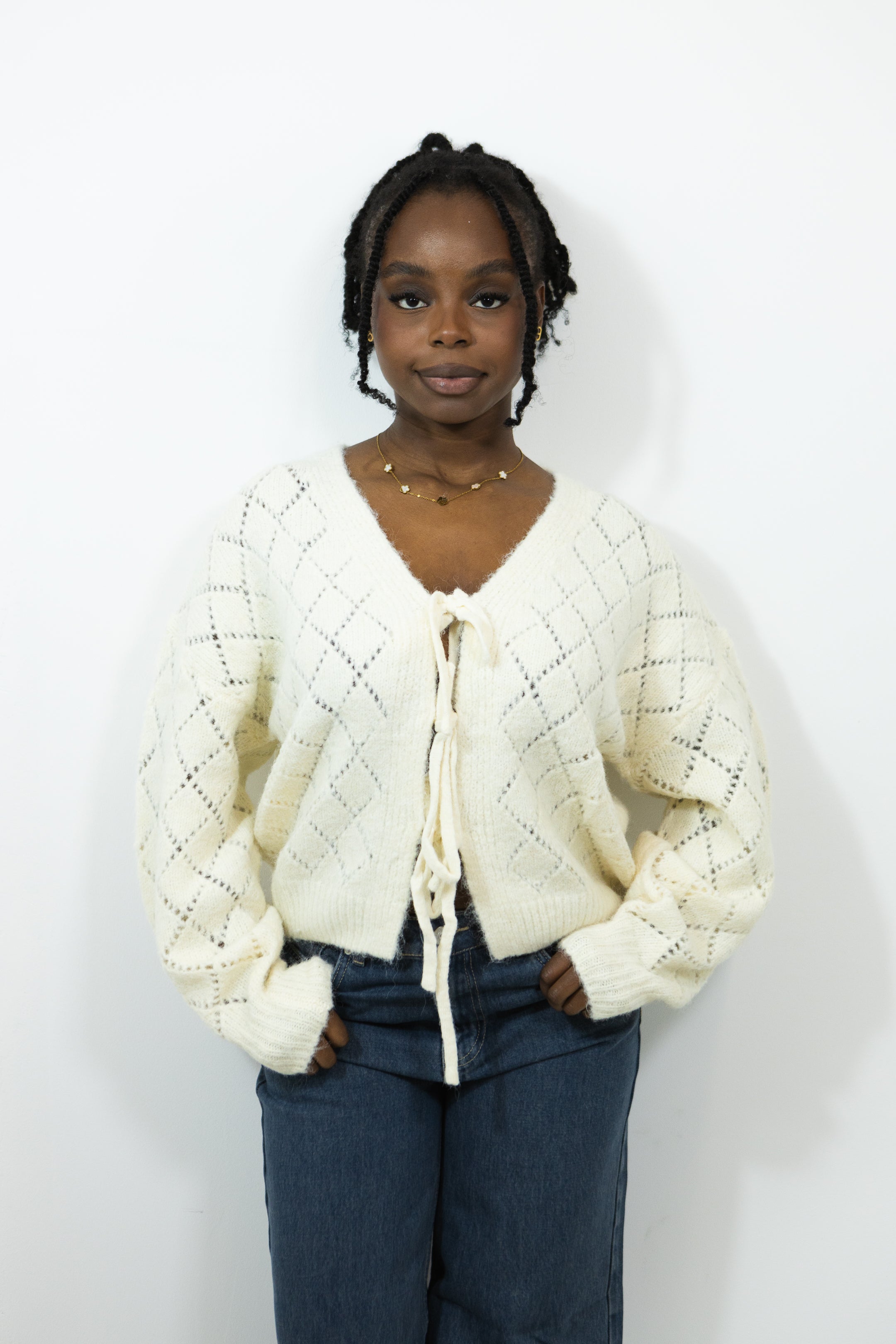 CARDIGAN À NOEUDS