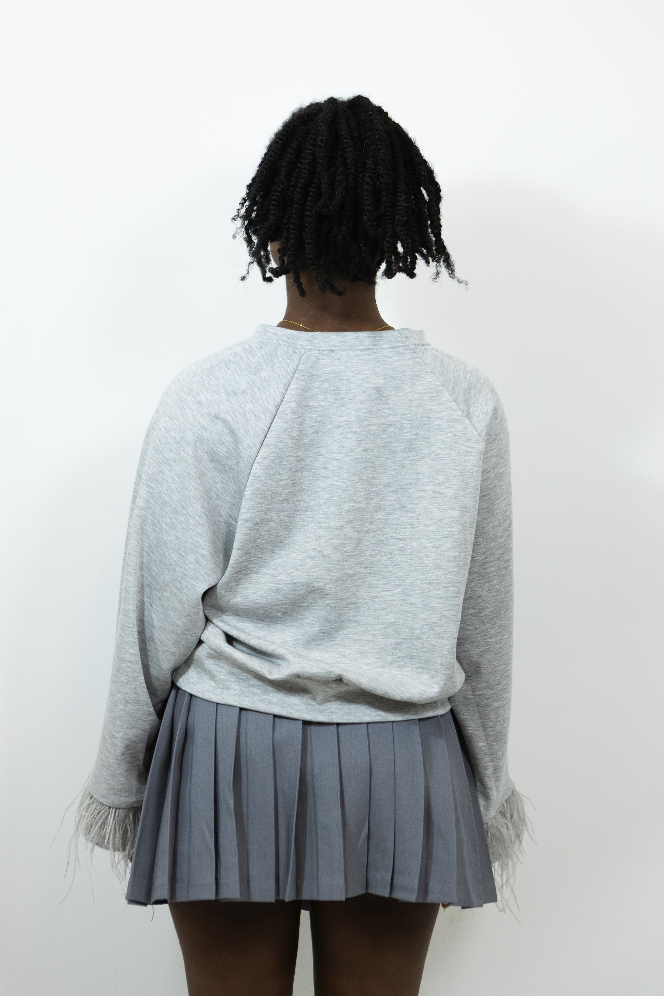 PULL AMPLE MANCHE PLUMÉ