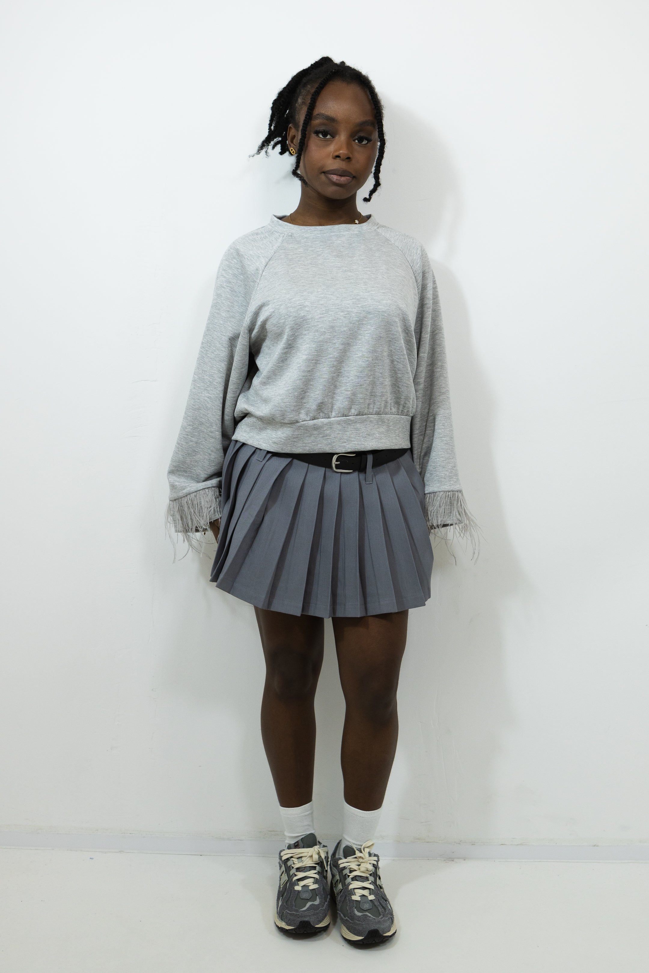 PULL AMPLE MANCHE PLUMÉ