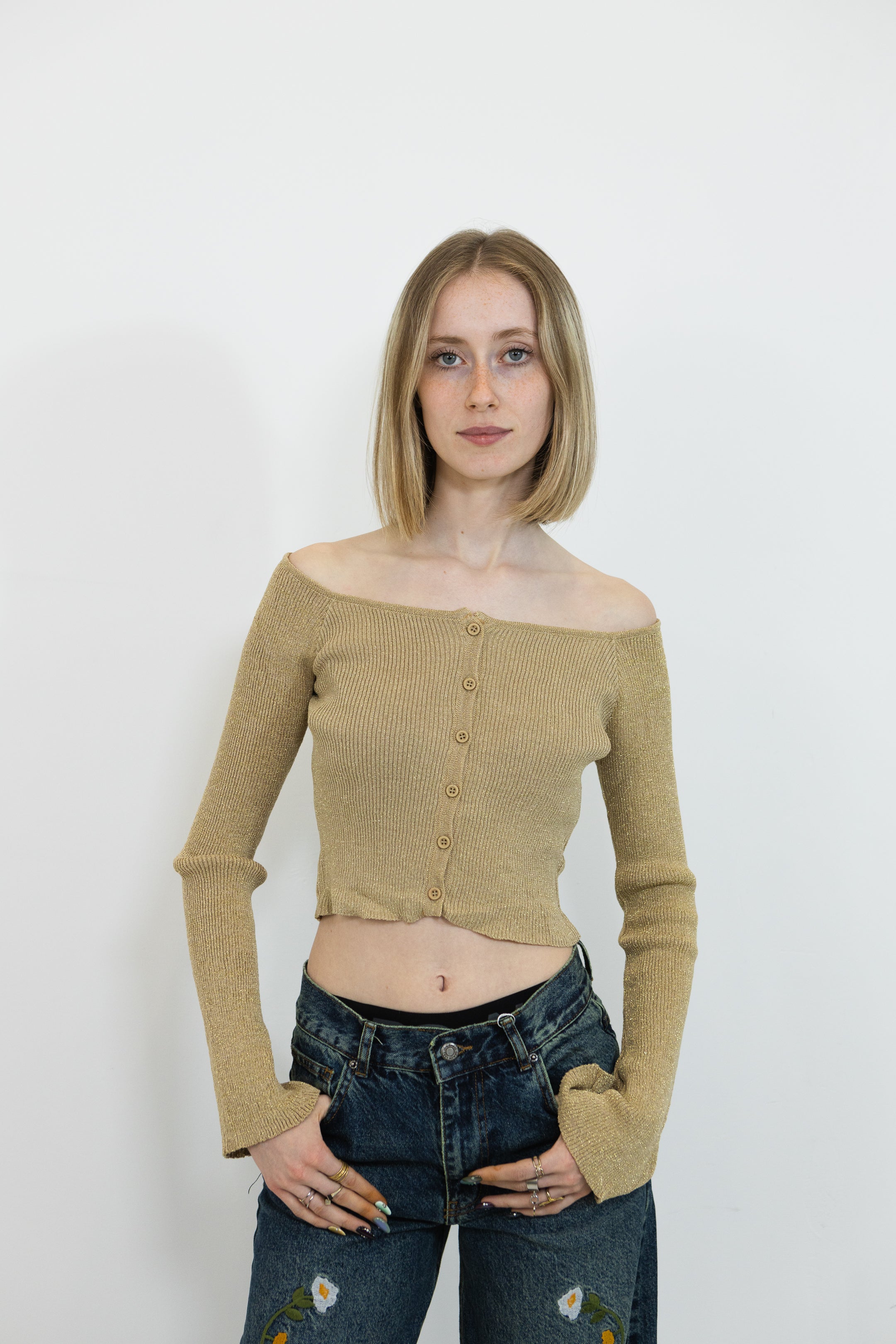 HAUT EN MAILLE À BOUTONS