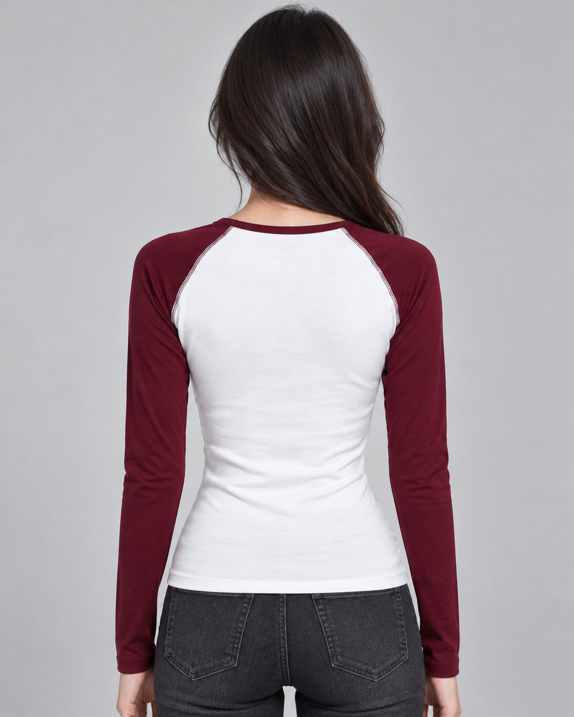 Top manches bi-color