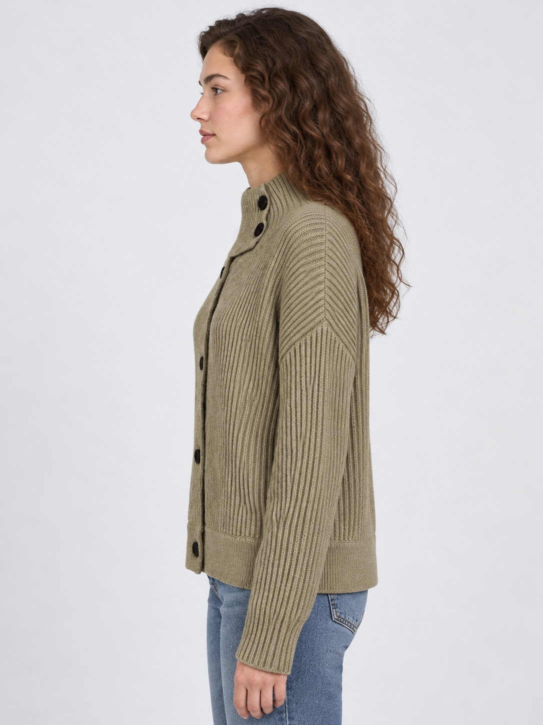 GILET AVEC COL MONTANT