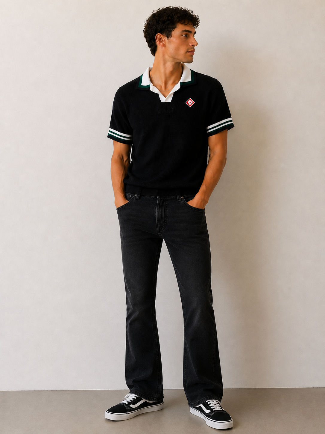 Polo gaufré