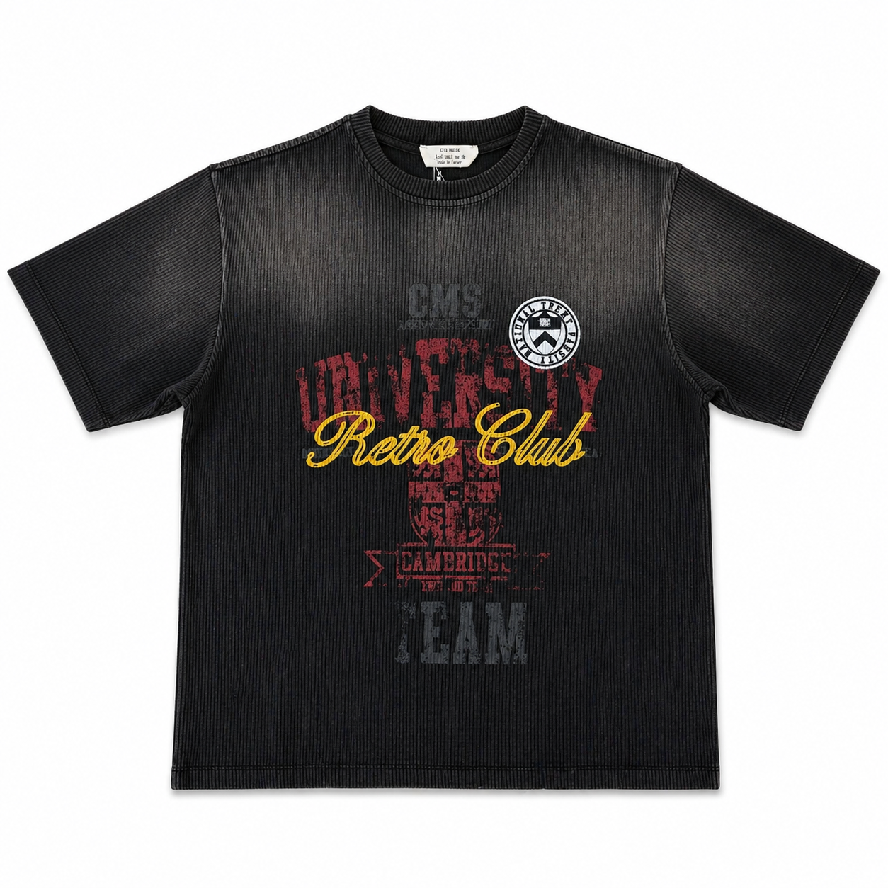 T-shirt vintage rainure