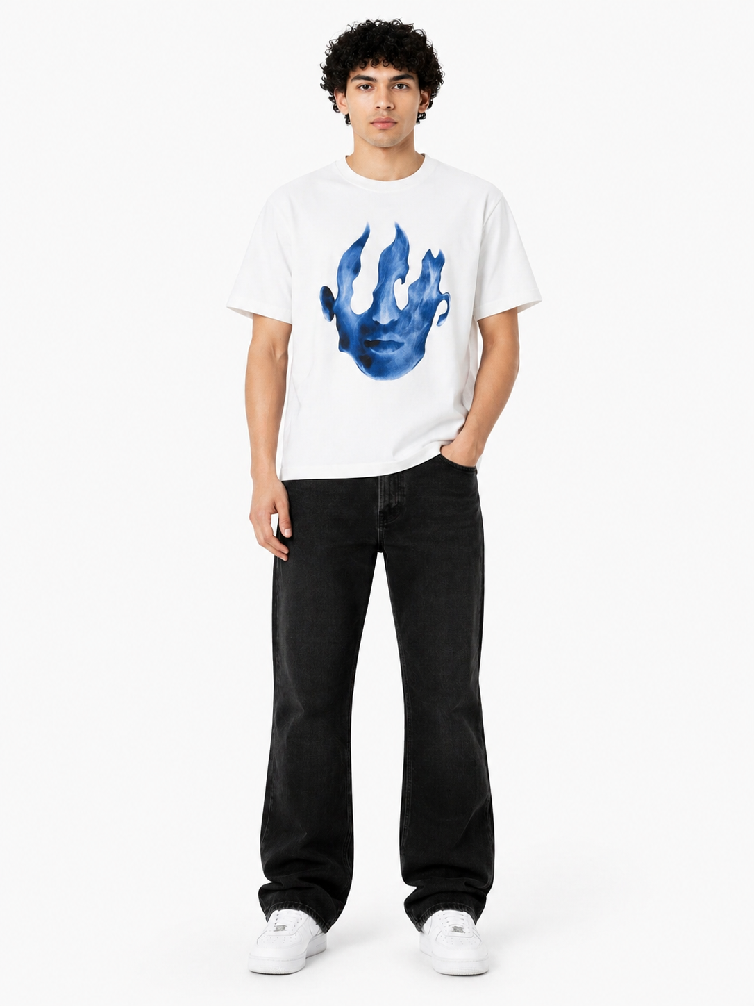 T-shirt fire face