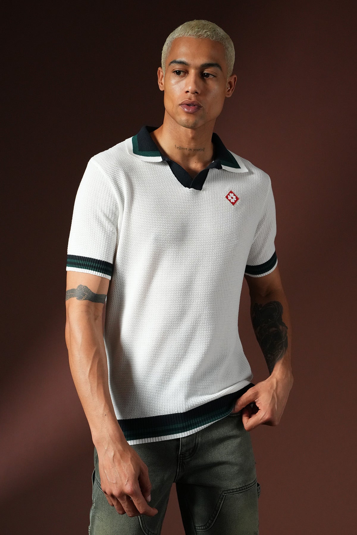 Polo gaufré