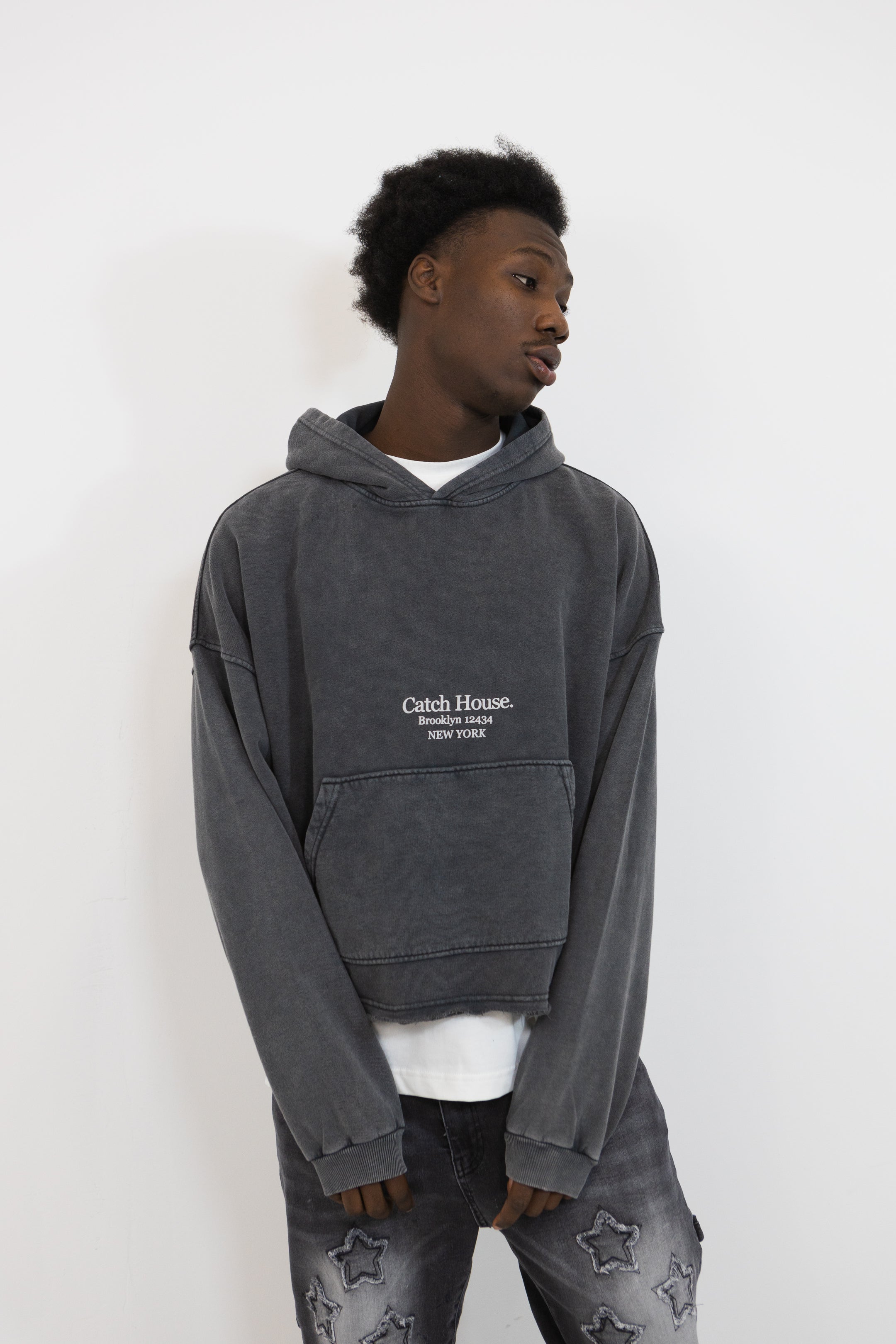 SWEAT CROPPED AVEC IMPRIMÉ