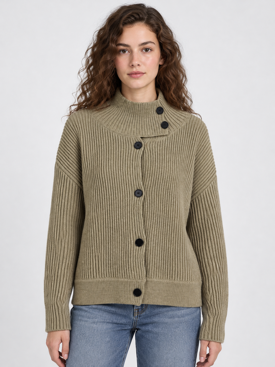 GILET AVEC COL MONTANT