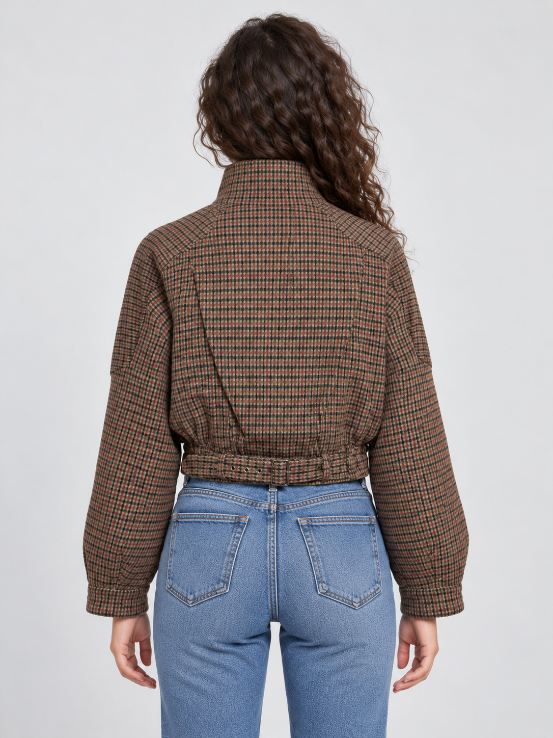 Veste avec col flannel