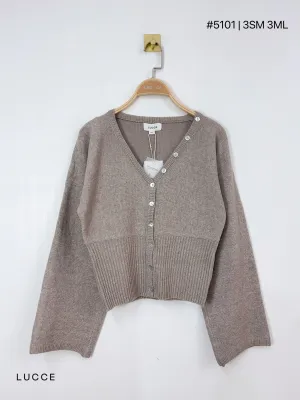 Cardigan boutons cintré