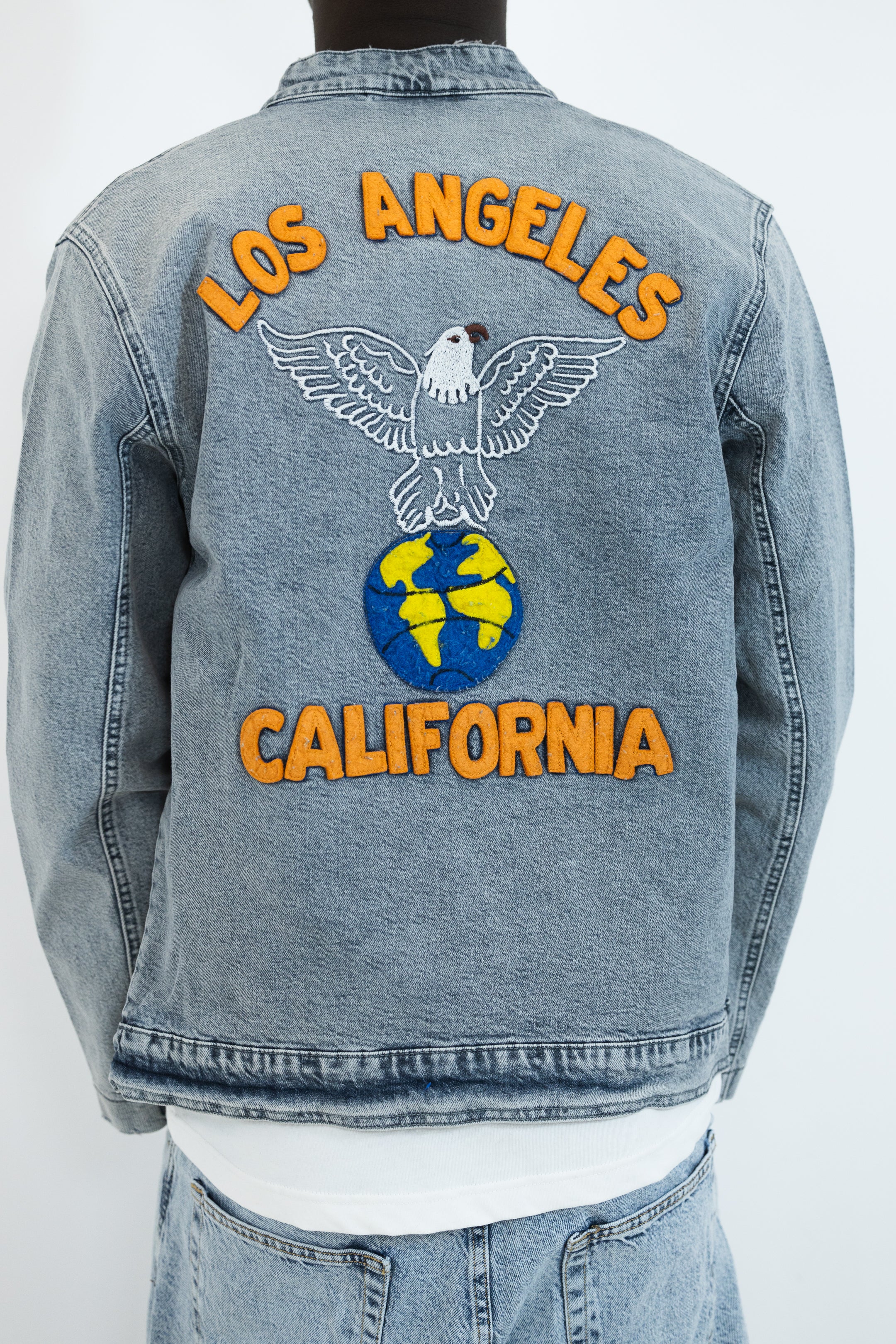 VESTE EN JEAN CALIFORNIA BRODÉ