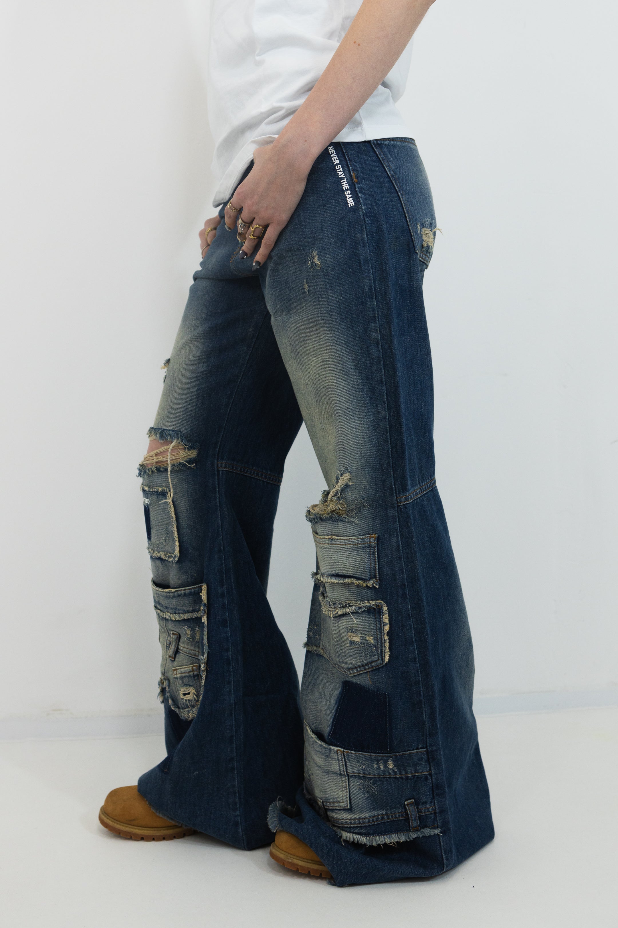 JEAN LOOSE FIT PATCHWORK