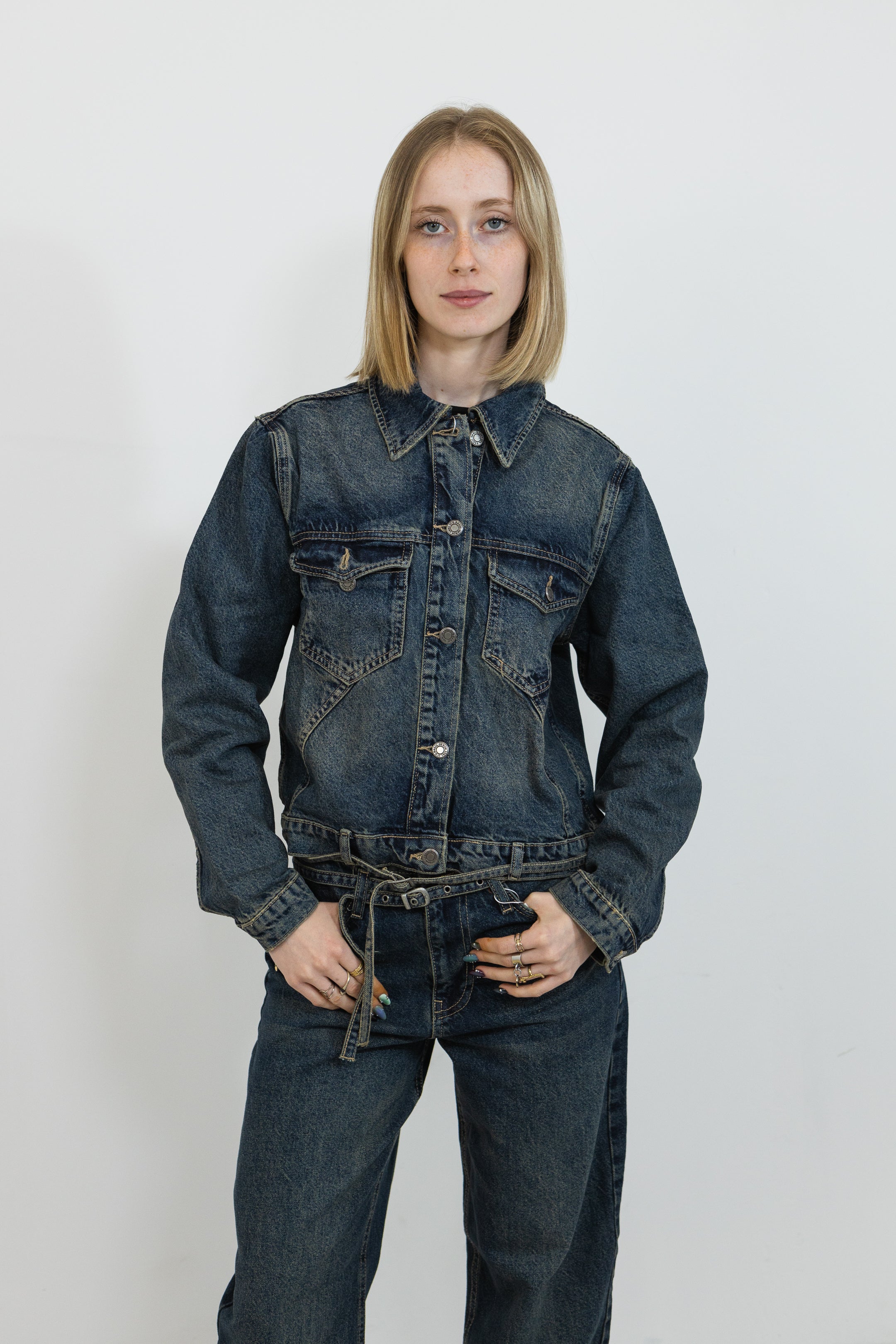 VESTE EN JEAN CROP