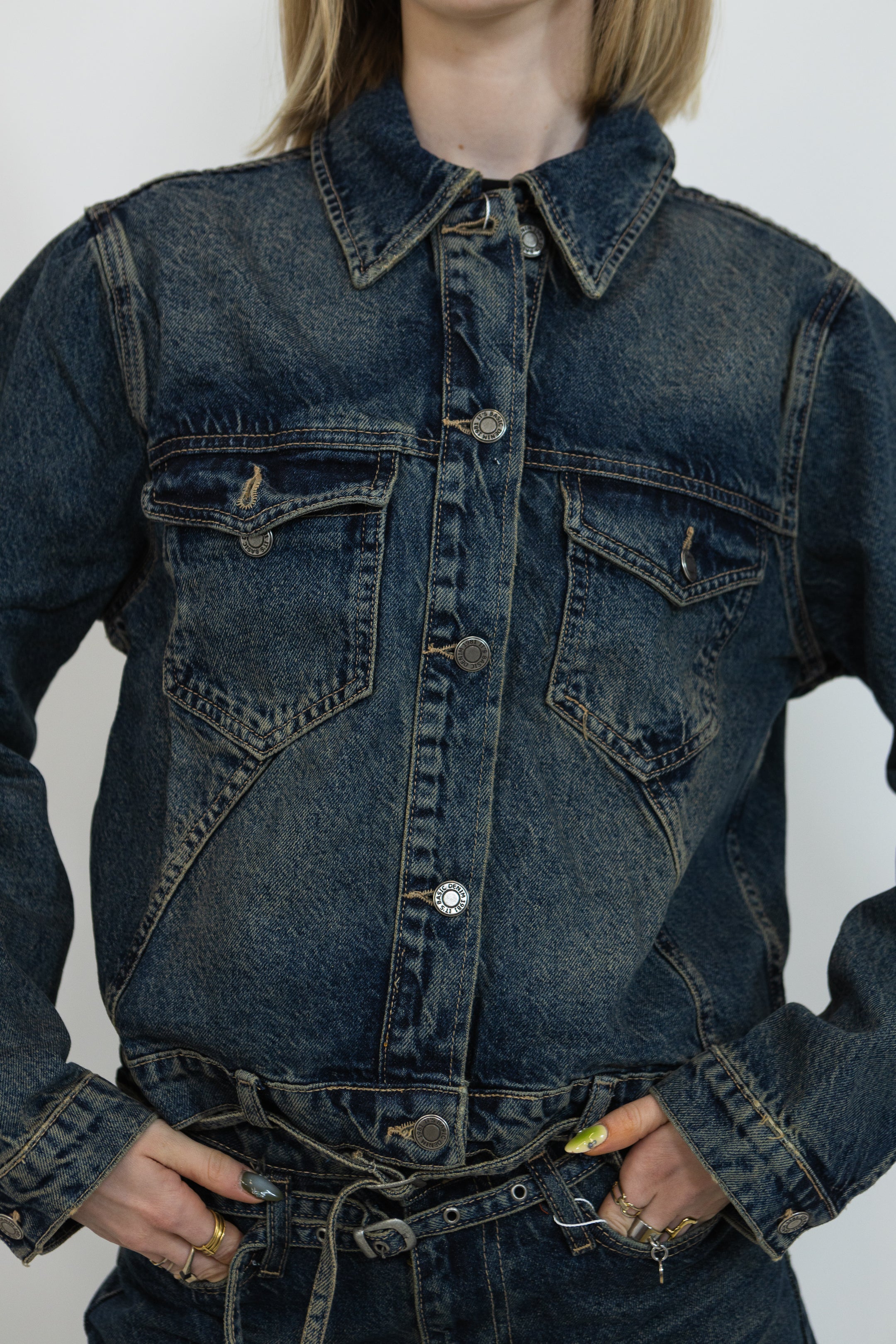 VESTE EN JEAN CROP