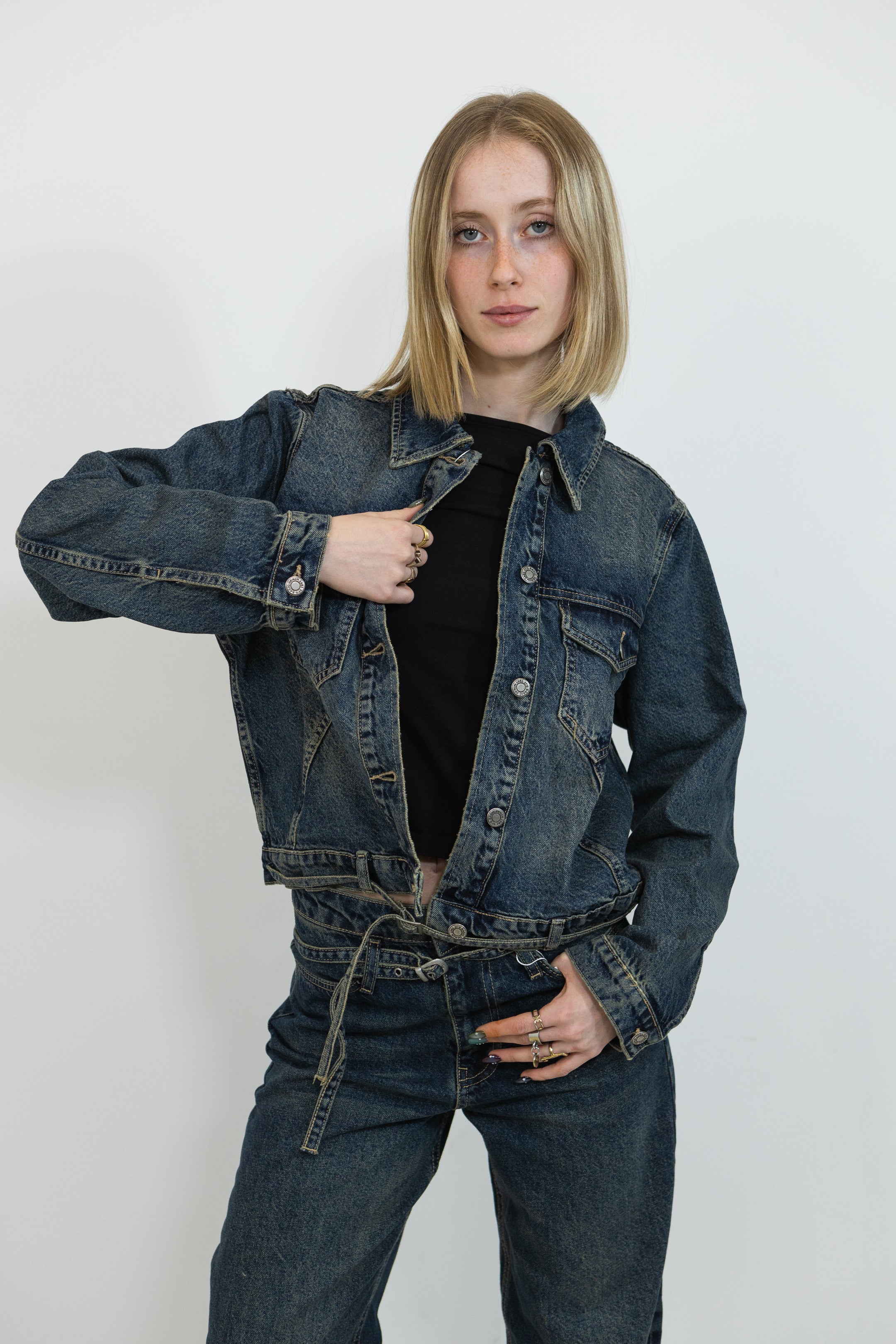 VESTE EN JEAN CROP