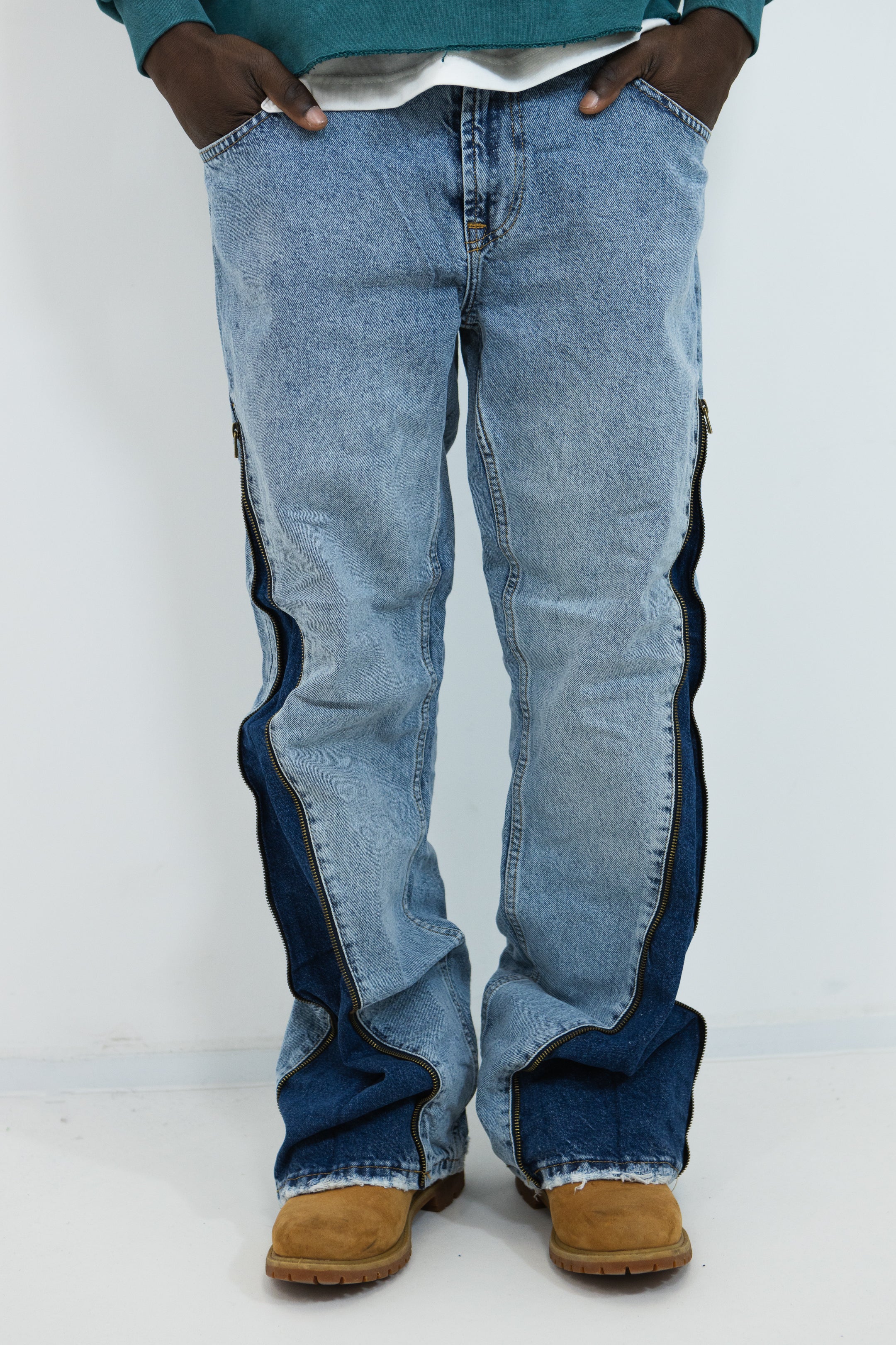 JEAN FLARE ZIPPED