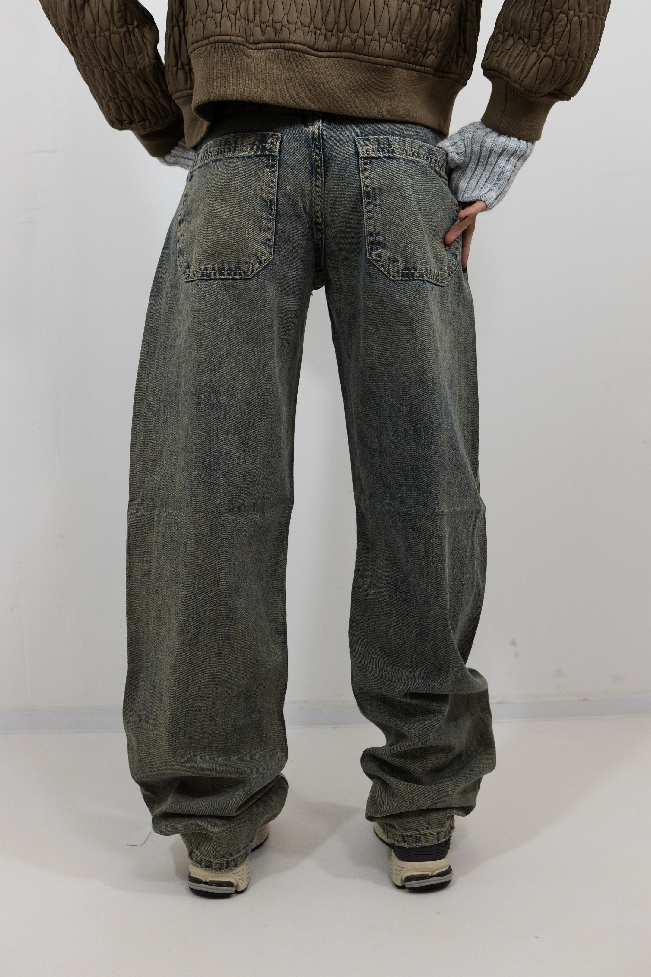 JEAN WIDE LEG WASHED