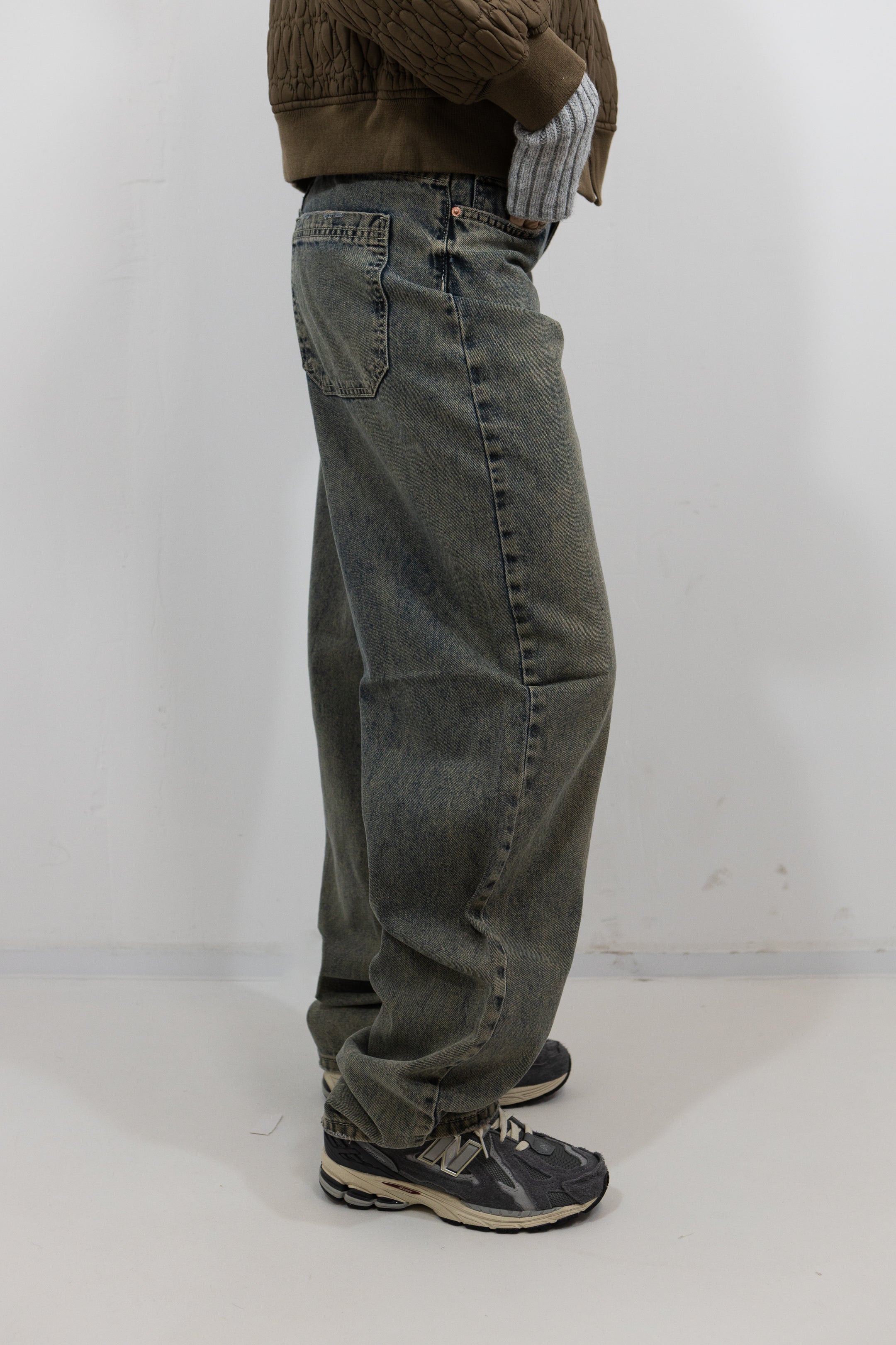 JEAN WIDE LEG WASHED