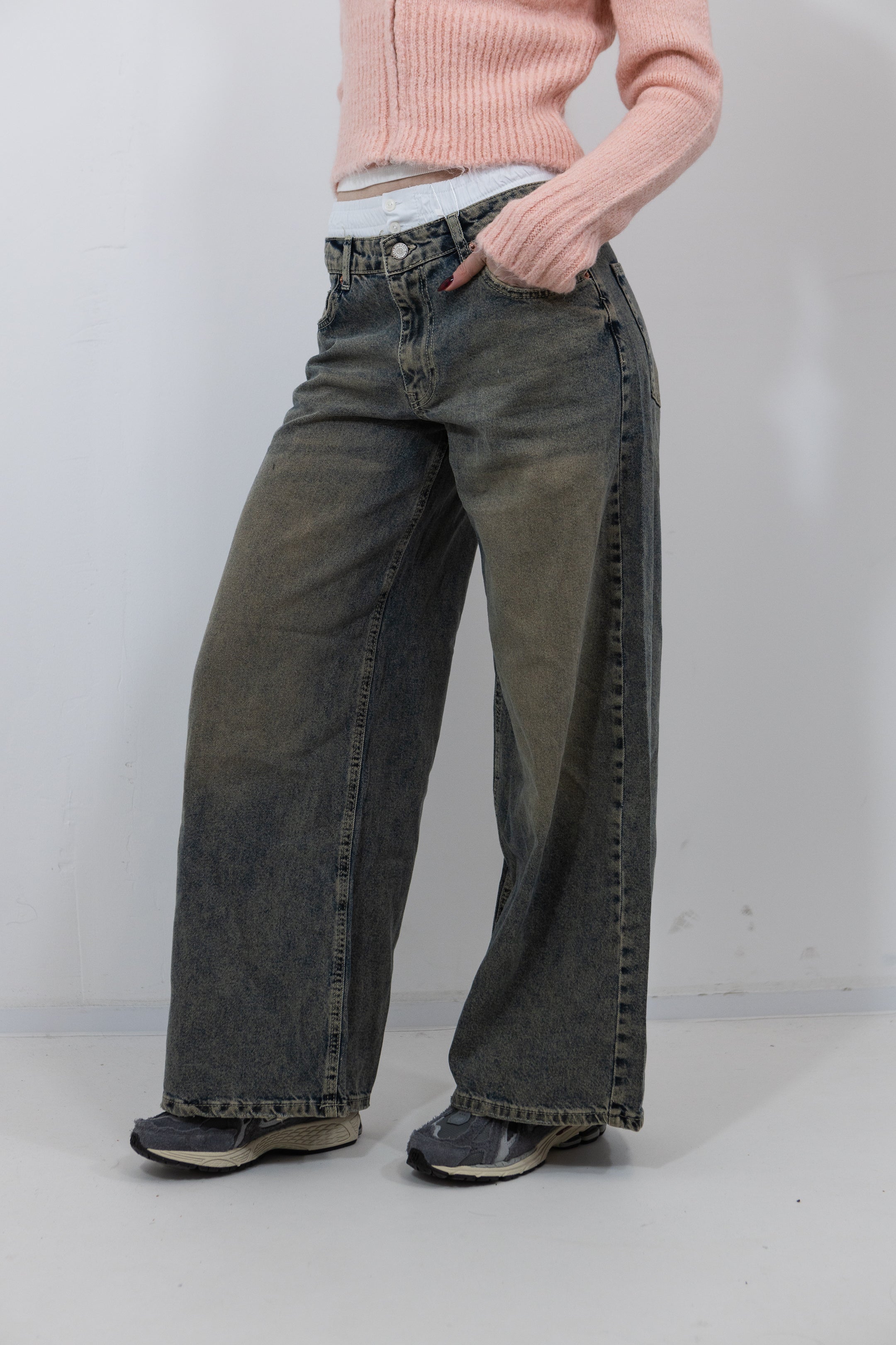 JEAN BOXER WIDE LEG