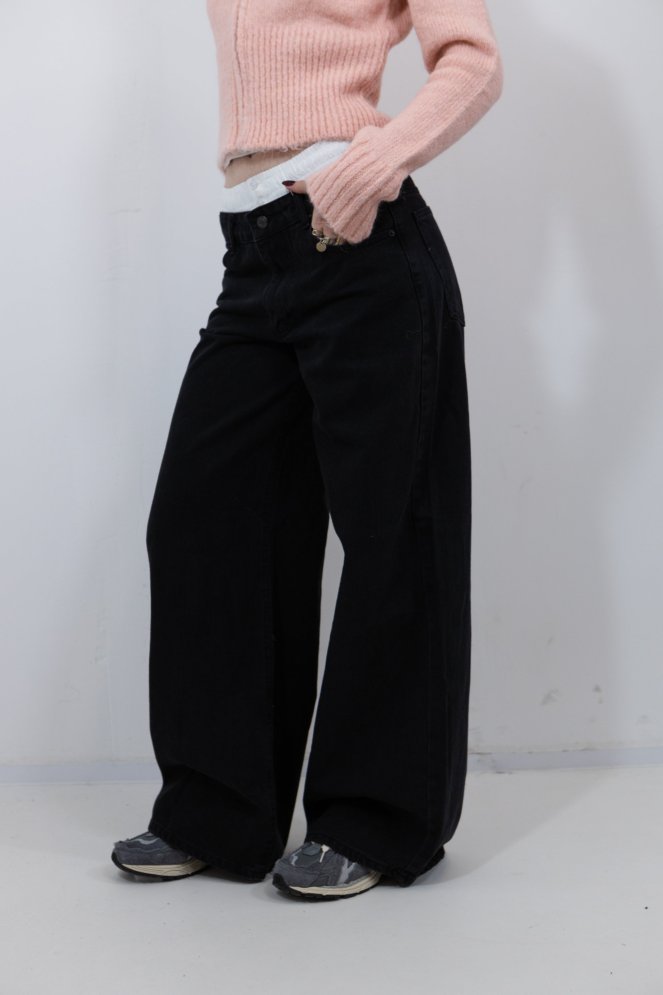 JEAN BOXER WIDE LEG