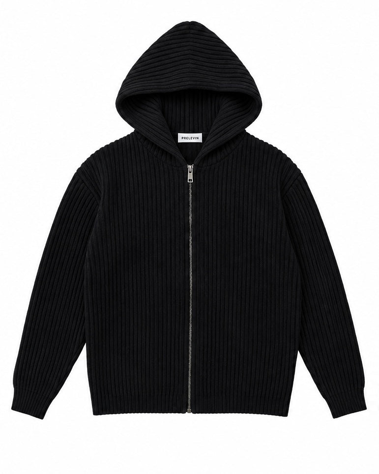 Zip hoodie rainure