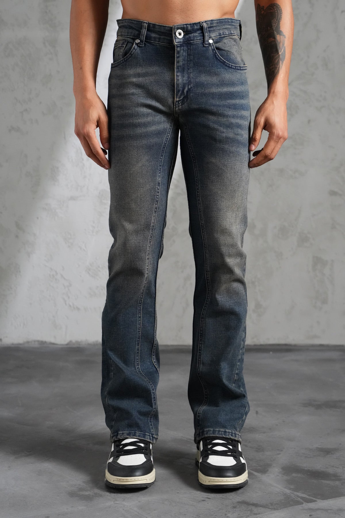 Jean flare washed
