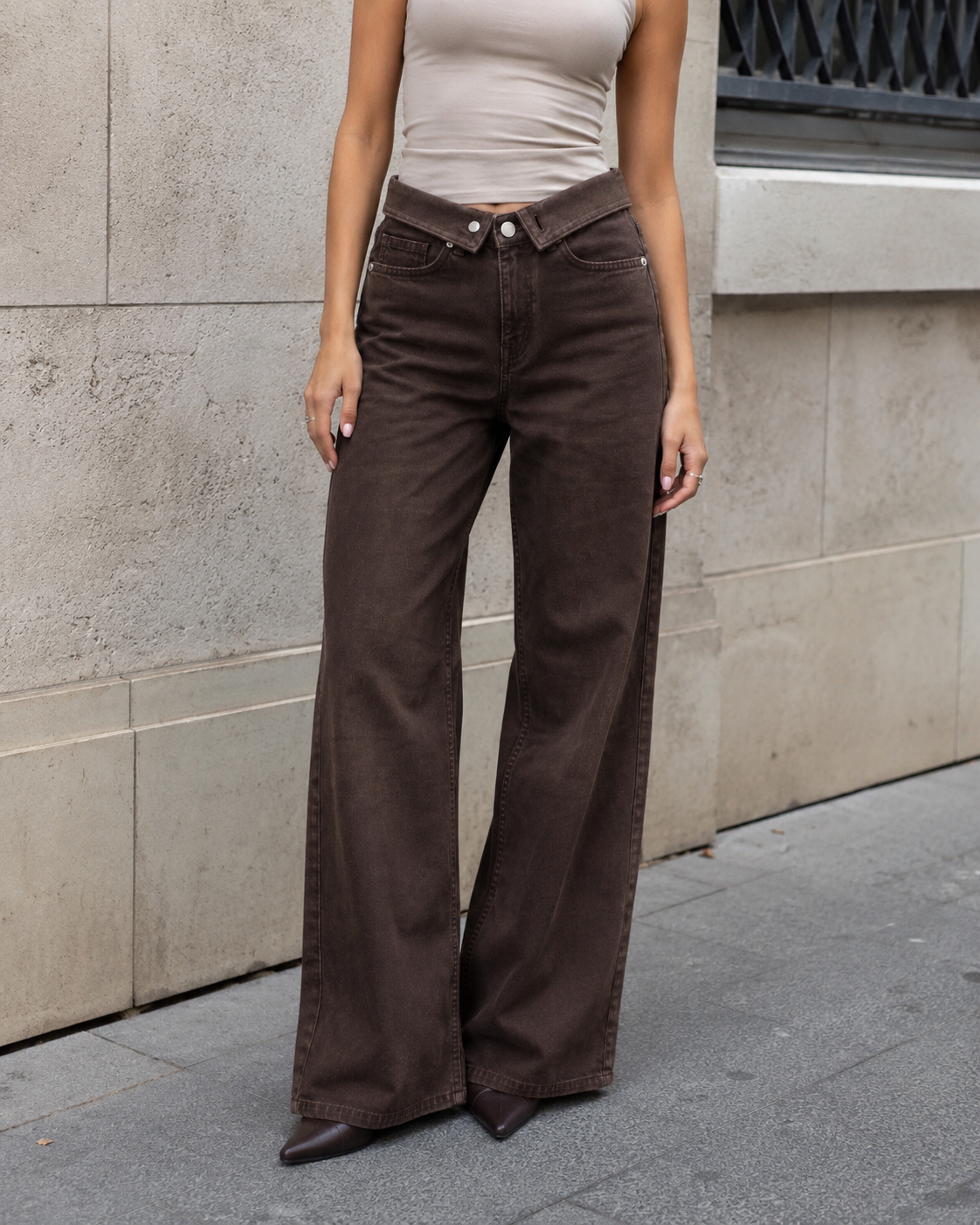 JEAN CEINTURE RETROUSSÉ