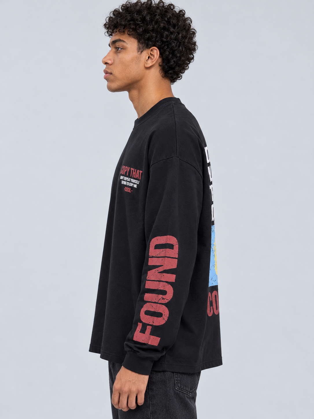 Longlseeve puff print