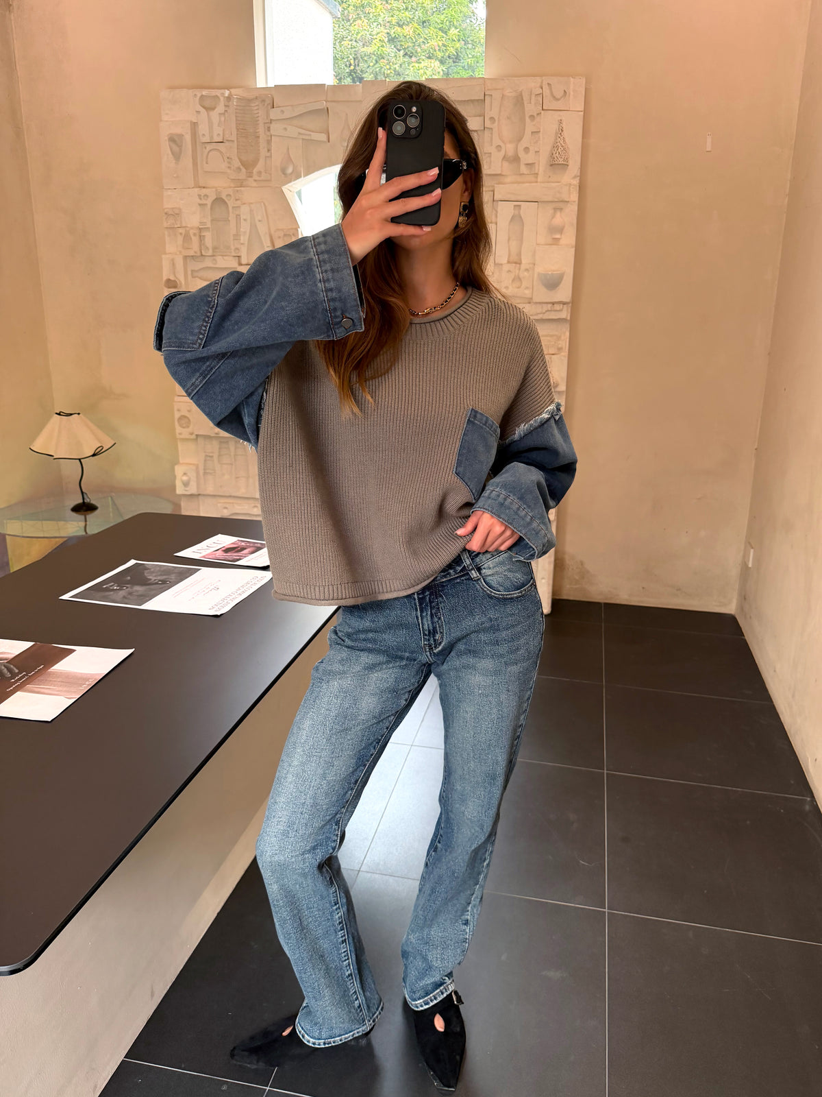 Jean taille basse regular