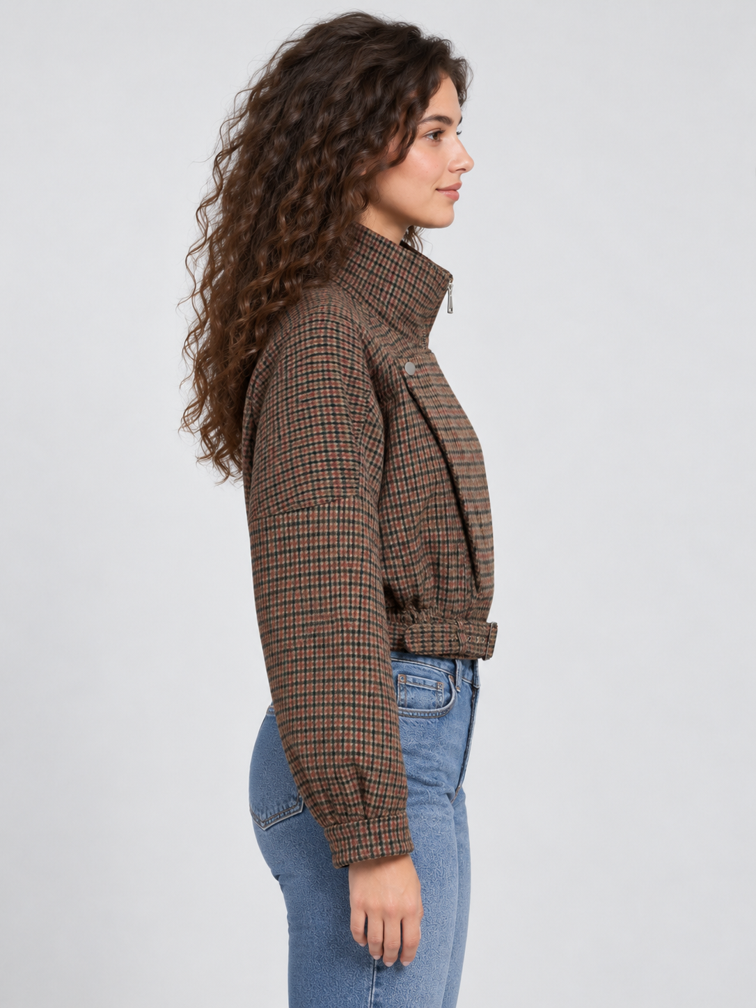 Veste avec col flannel