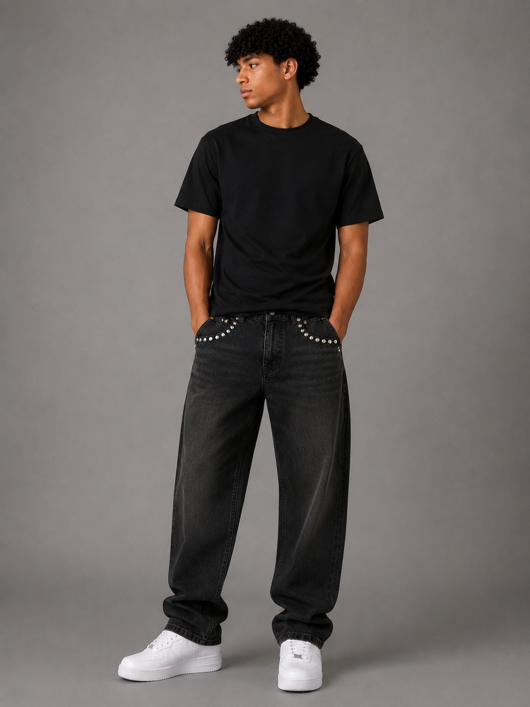 Jean Baggy studs
