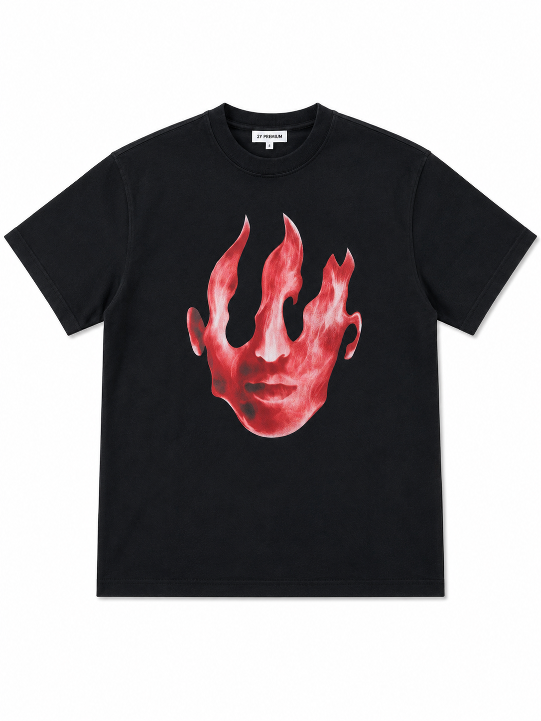 T-shirt fire face