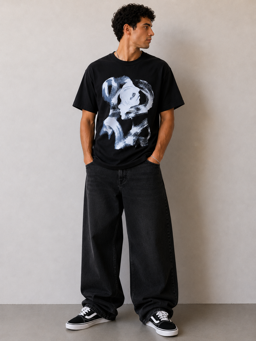 T-shirt art face