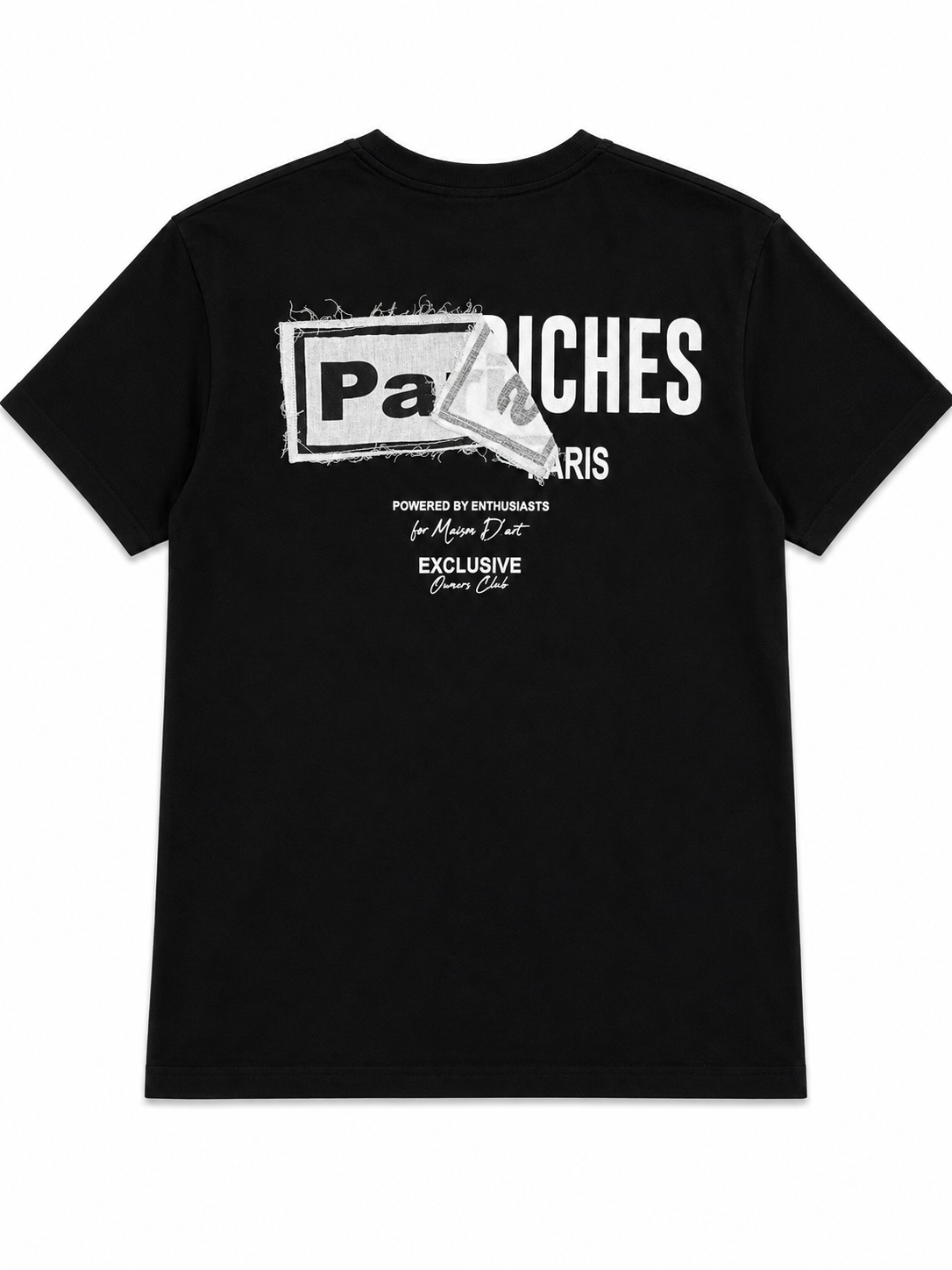 T-shirt riches label