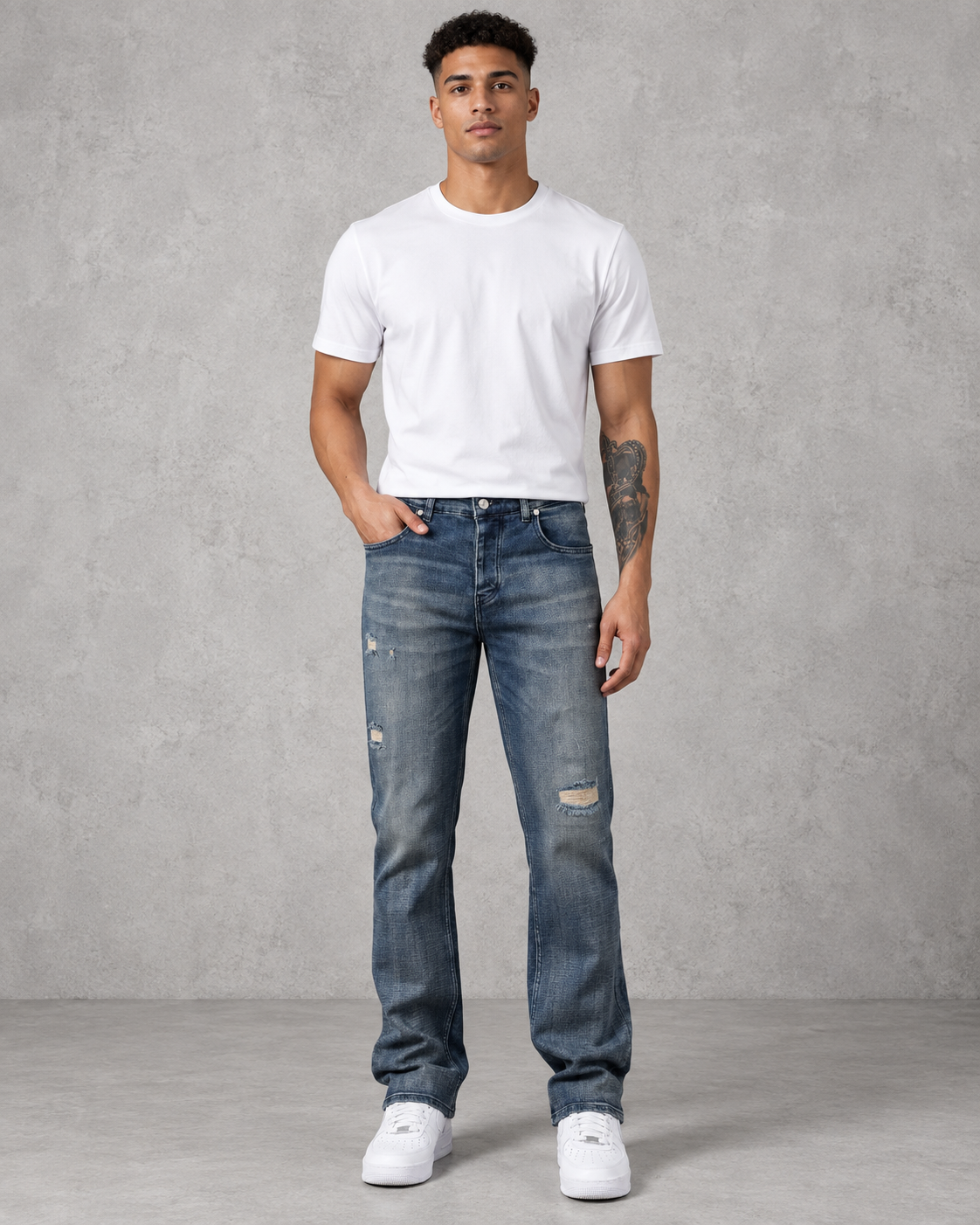 Jean flare washed