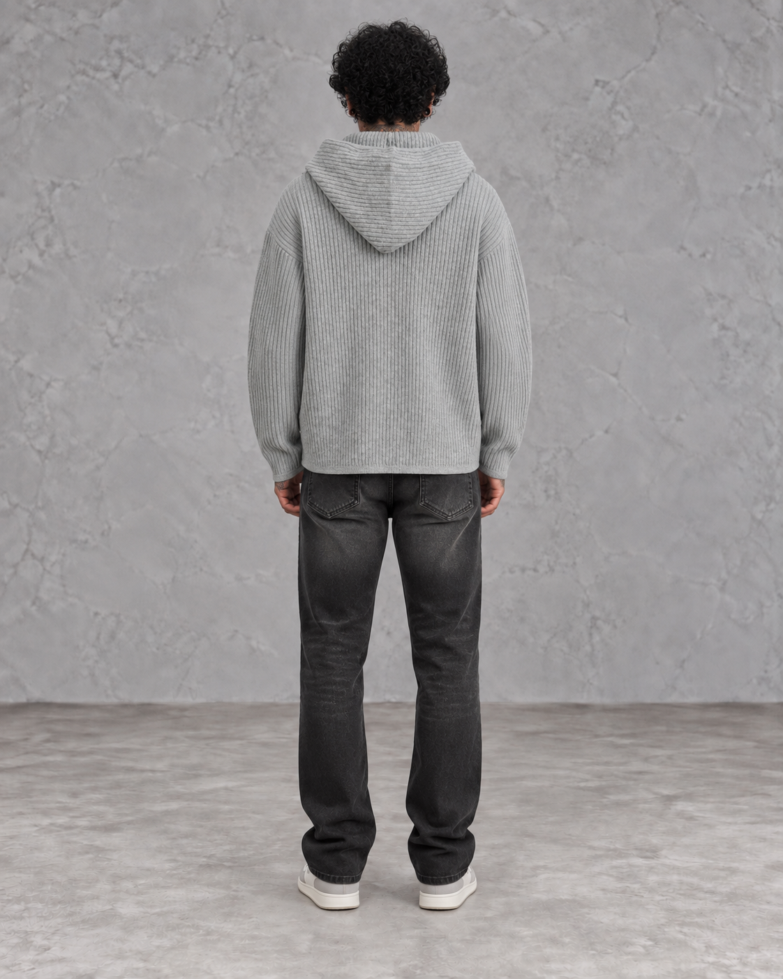 Zip hoodie rainure