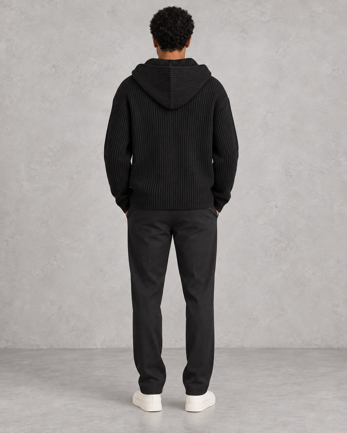 Zip hoodie rainure