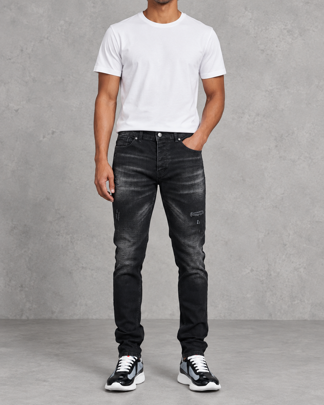 Jean slim washed