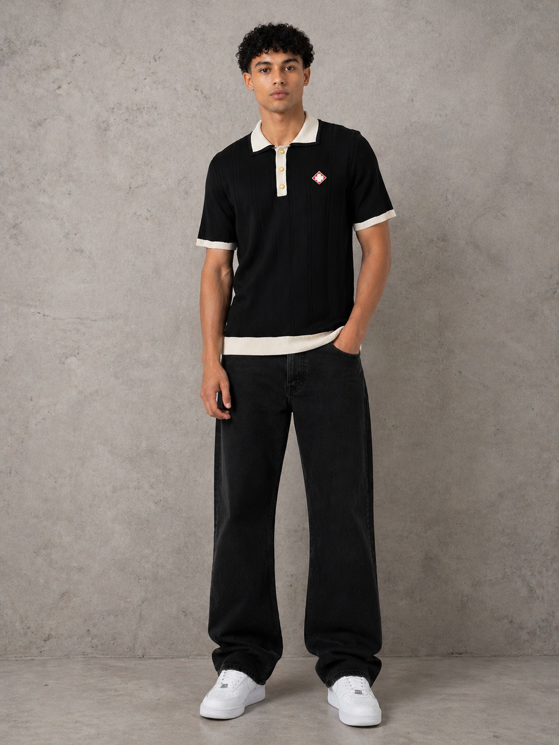 Polo col blanc