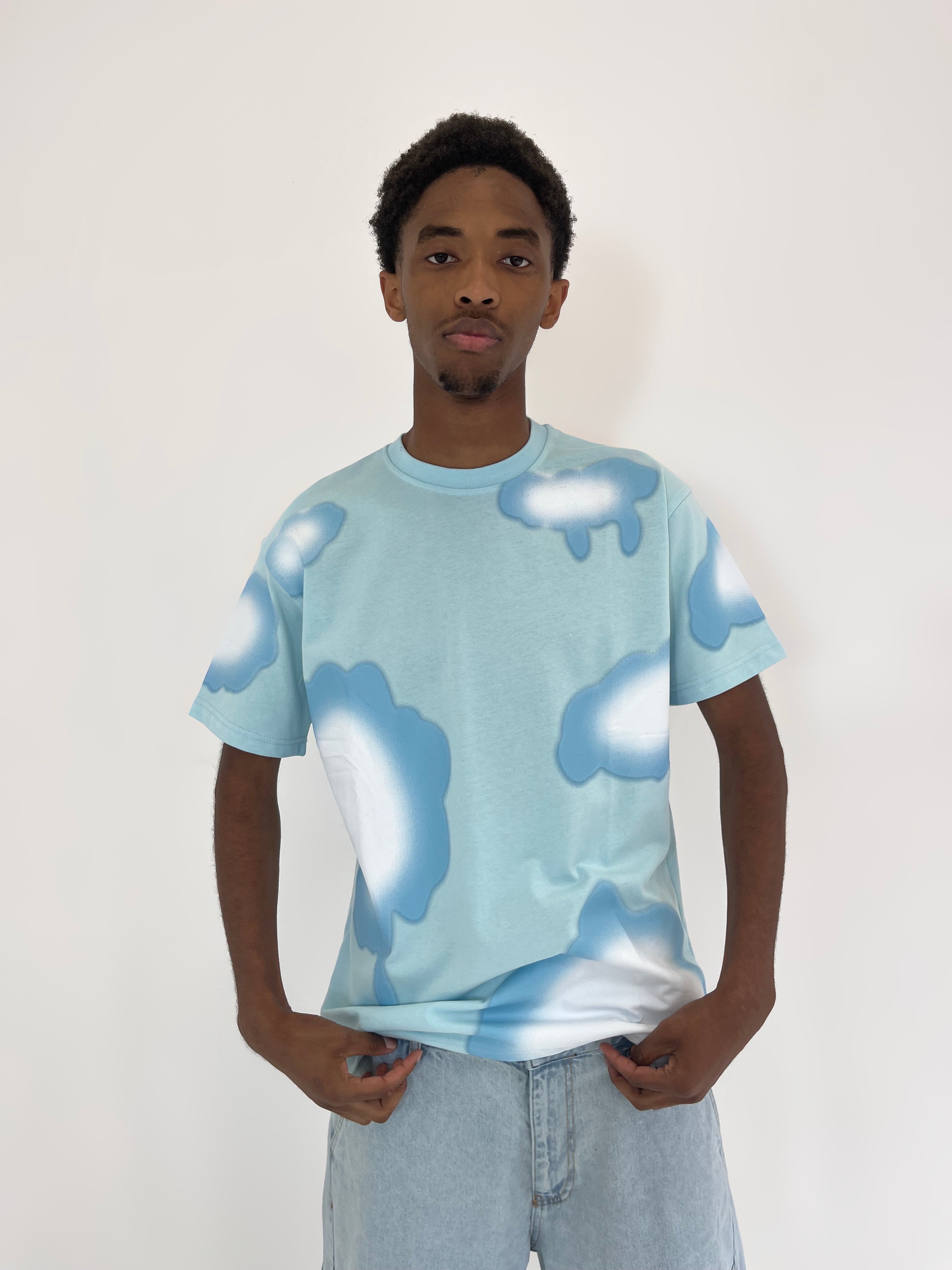 T-SHIRT PAINT - BLEU