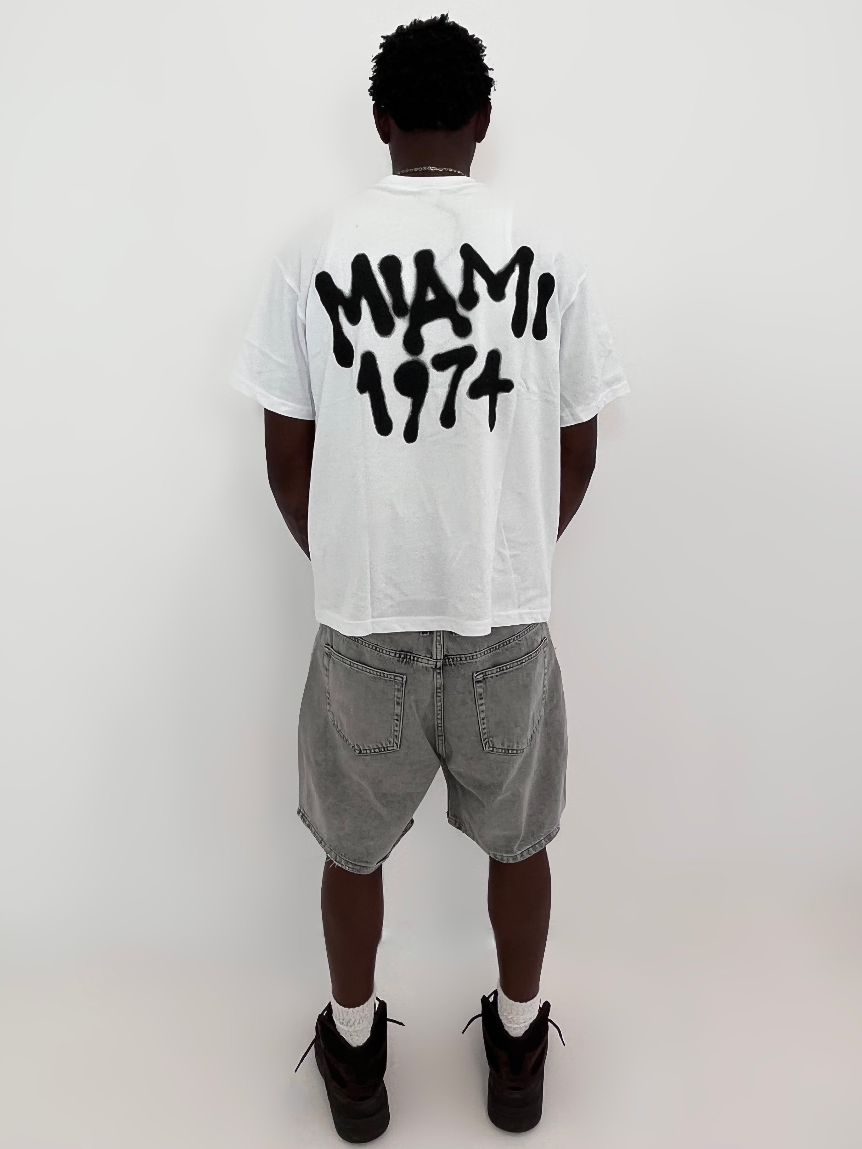 T-SHIRT MIAMI - BLANC